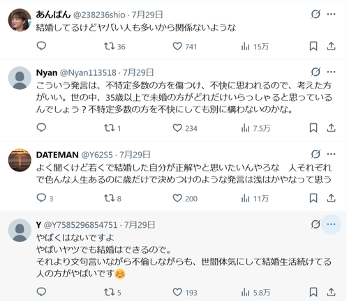 【悲報】婚活識者「35超えて未婚の人はやばいという話…」←叩かれるｗｗｗｗ