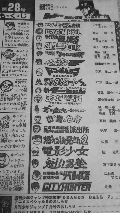 【画像】ジャンプ黄金期、遂に決定するｗｗｗｗ
