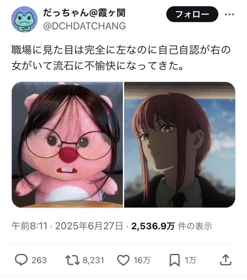 【画像】女オタクが「自己投影」する女キャラ4選が判明するｗｗｗｗ