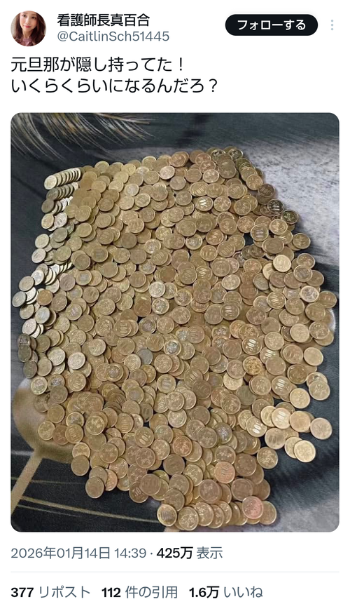 【画像】看護師さん、別れた旦那の「隠し財産」を見つけるｗｗｗｗ