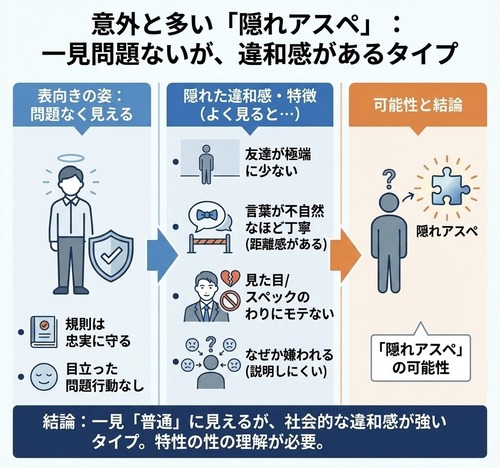 【悲報】「隠れアスペ」とかいう存在、地味に増えて社会問題になるｗｗｗｗ
