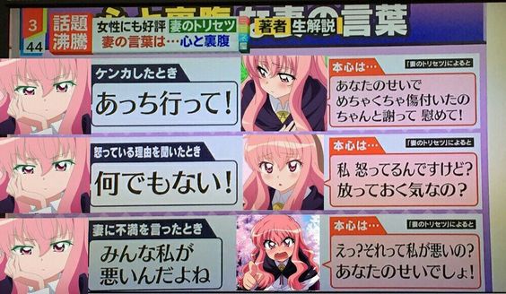 悲報 アニソン原因の夫婦喧嘩 嫁が劣勢になるもヒスり発狂で無事勝利してしまう