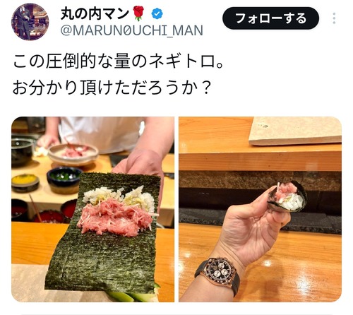 【画像】エリサラX民「この圧倒的な量のネギトロ(ﾊﾟｼｬｯ」←ツッコミ殺到ｗｗｗｗ