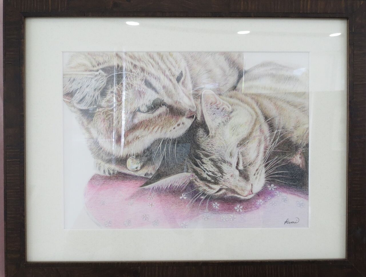 優しい世界観の中で(東広島動物愛護絵画展) | ワンミャツダニュースレター, image size:1280x967