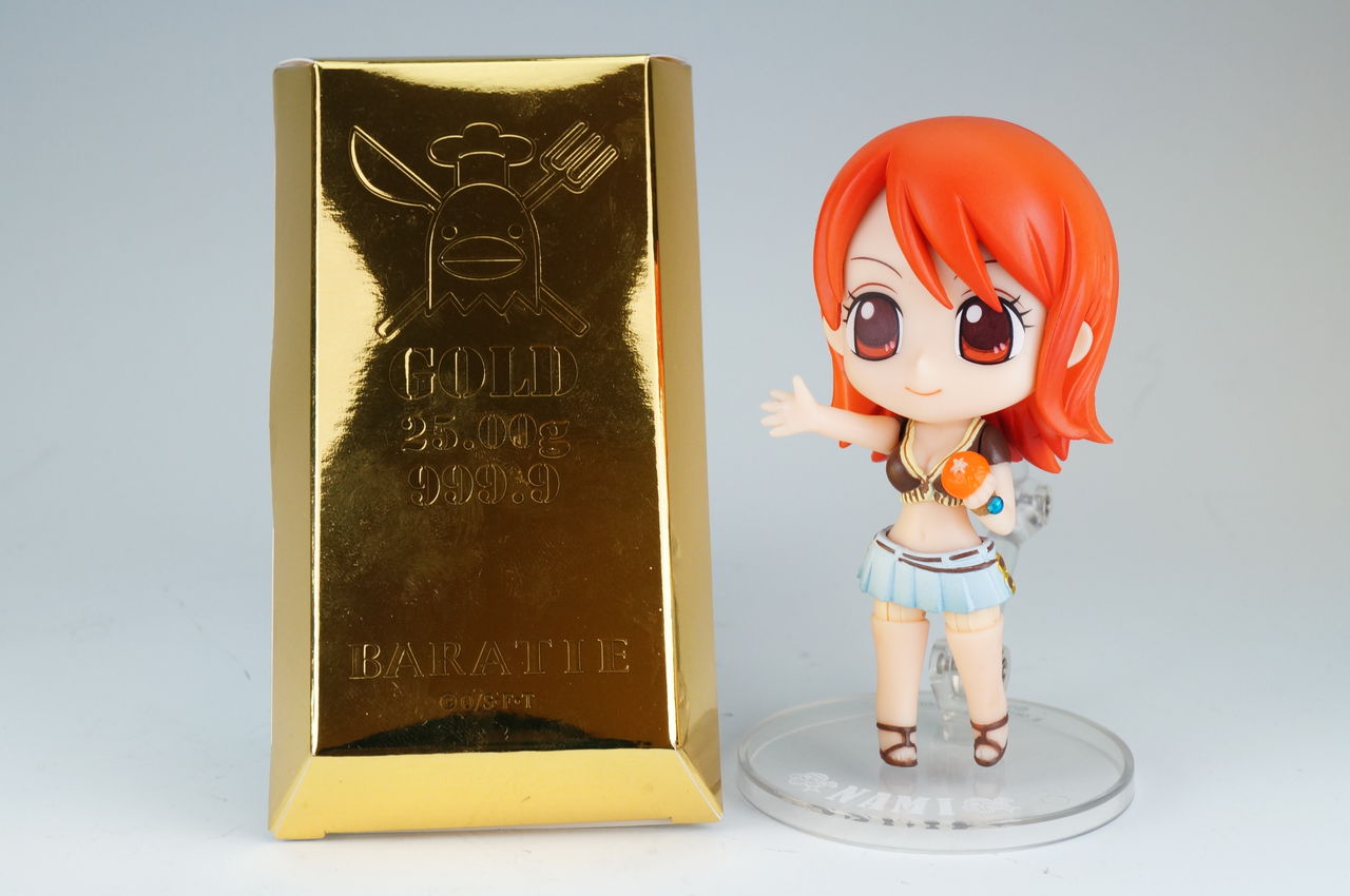 バラティエ限定 ゴールドバー箱入りフィナンシェ と ナミのみかんゼリー ワンピースフィギュア Pop 予約 新作速報
