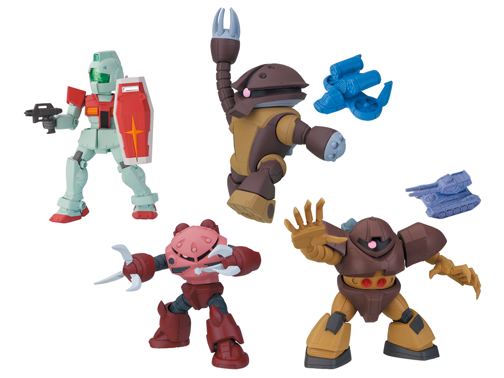 ジムやズゴックのフィギュアでジャブロー攻防戦を再現 15年1月下旬より ガンダムシリーズ メックサーガフィギュアvol 4 投入開始 １up情報局