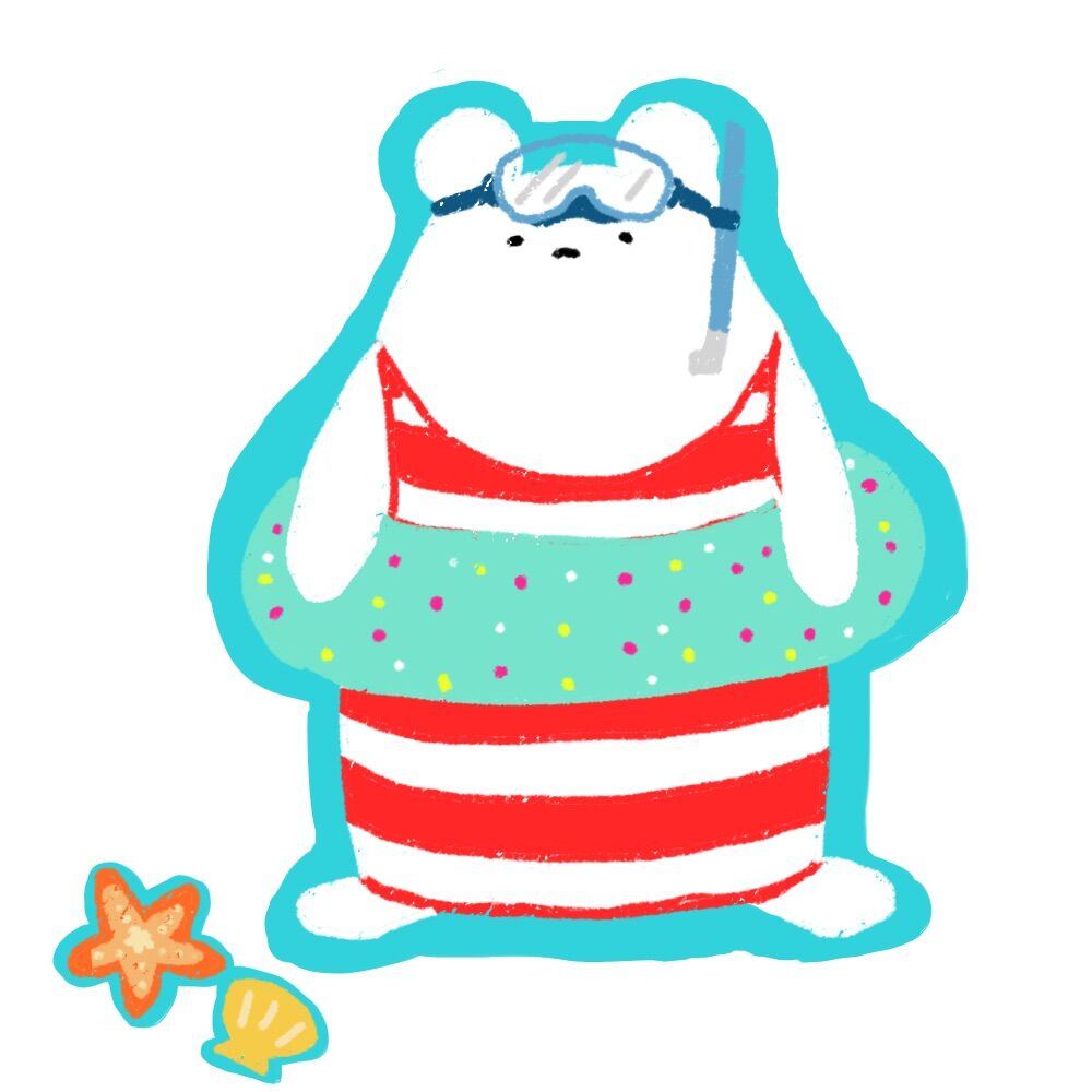 海の白くまさん 白くまさんと黒くまさん 海の白くまさん 白くまさんと黒くまさん