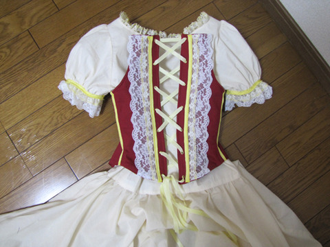 杉浦眸の衣装製作blog 艶漢 吉原安里 幼少 ドレス 其の２