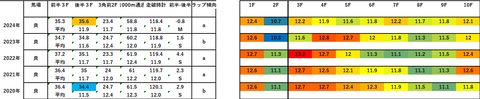 2025中日新聞杯5年ラップデータ