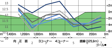 2022京王杯2歳S断面図入り5年ラップデータ