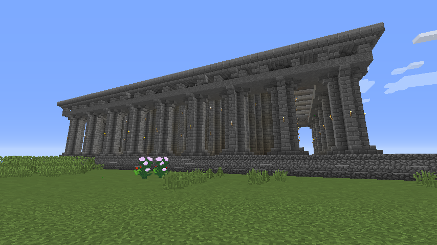 Ff3 ネプト神殿 その２ 神殿外観 マインクラフトでff3の浮遊大陸を再現するブログ