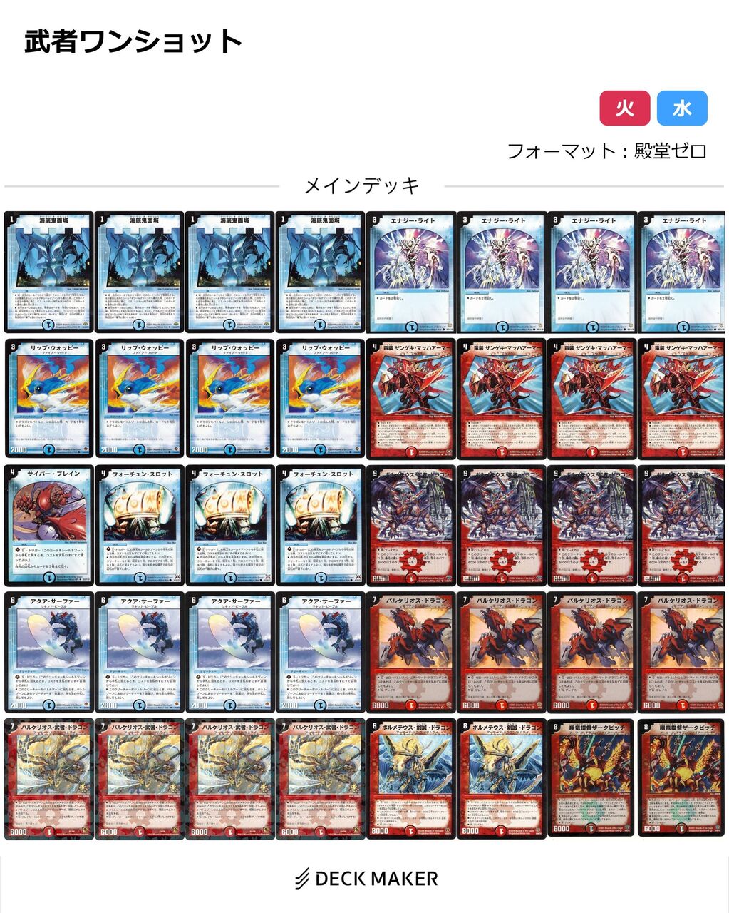 武者ドラゴン シークレット ワンショットデッキ+刃隠プロモ4枚T.T 武者ワンショットを現代に蘇らせたい : ゴイケンのデュエマに関して