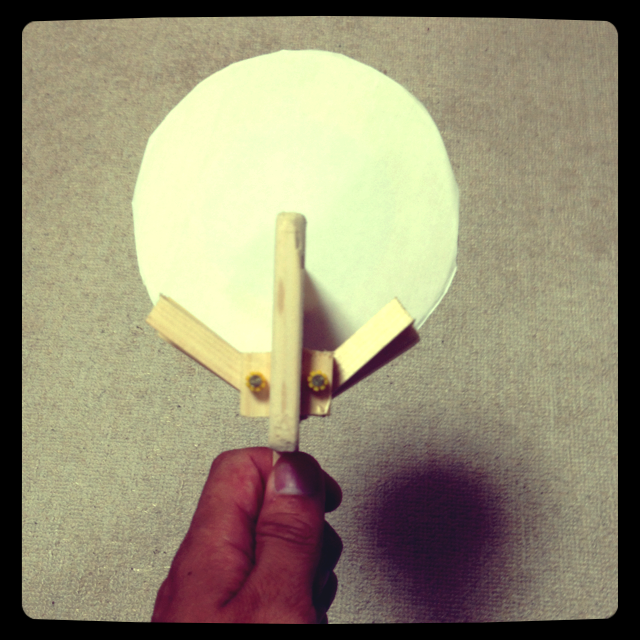 うちわ太鼓つき鳴子を作った 手作り楽器 Kajiiのブログ うちわ太鼓つき鳴子を作った 手作り楽器 Kajiiのブログ