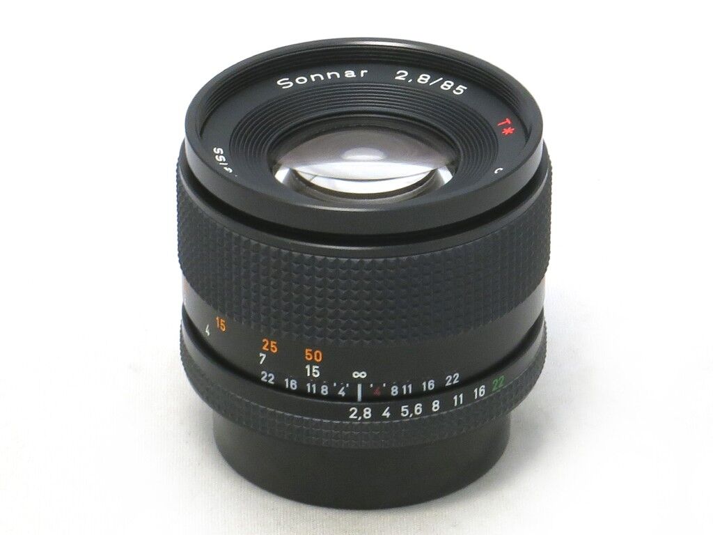 ゾナー85ミリf2*8 MM レンズ《コンタックス》 Zeiss Opton Sonnar T 85mm