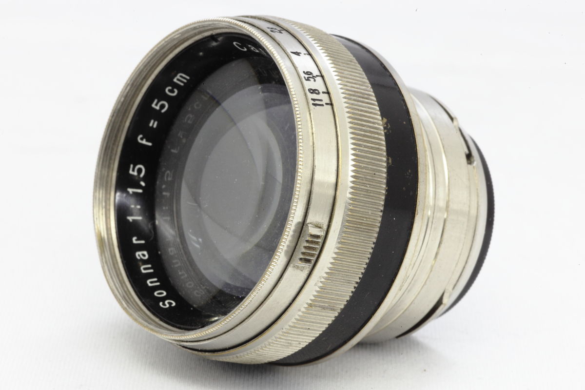 Carl Zeiss Jena Sonnar 50mm F1.5 ニッケル 【AB-】 ***SOLD Carl Zeiss Jena Sonnar 50mm F1.5 ニッケル 【AB-】 ***SOLD