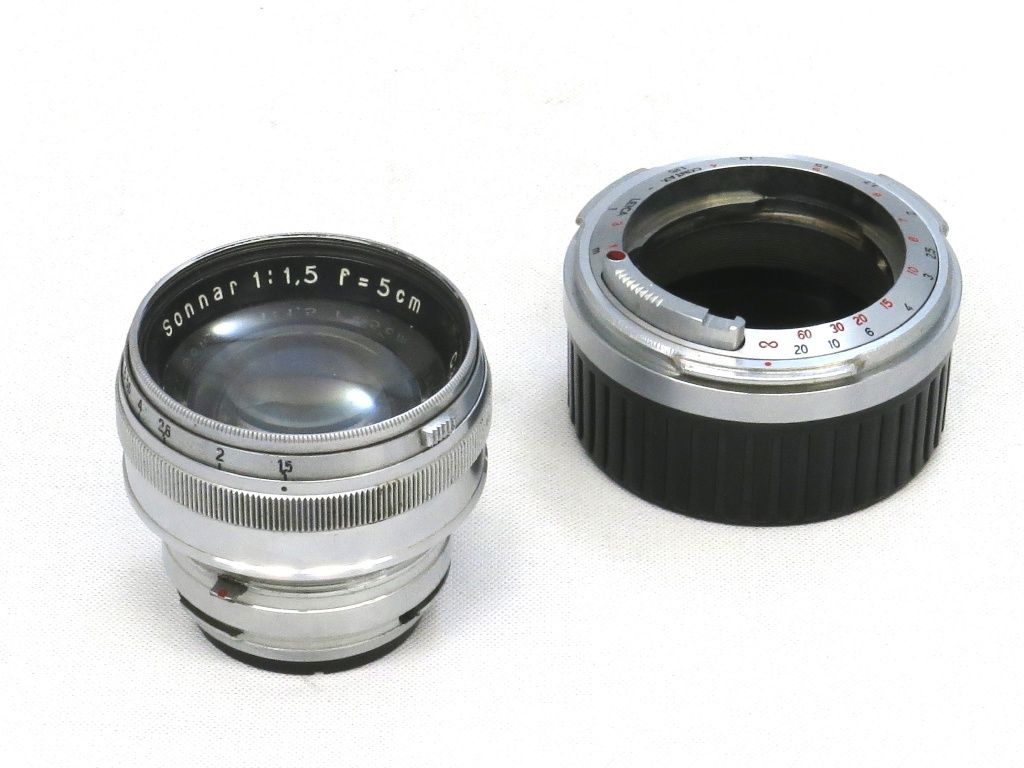 Sonnar 50mm f1.5 + Amedeo Contax-Leica M