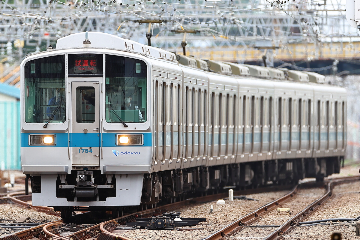 小田急1000形1754x6 車輪交換後の試運転 相模大野 支配人のたららんな日々 小田急1000形1754x6 車輪交換後の試運転 相模大野 支配人のたららんな日々