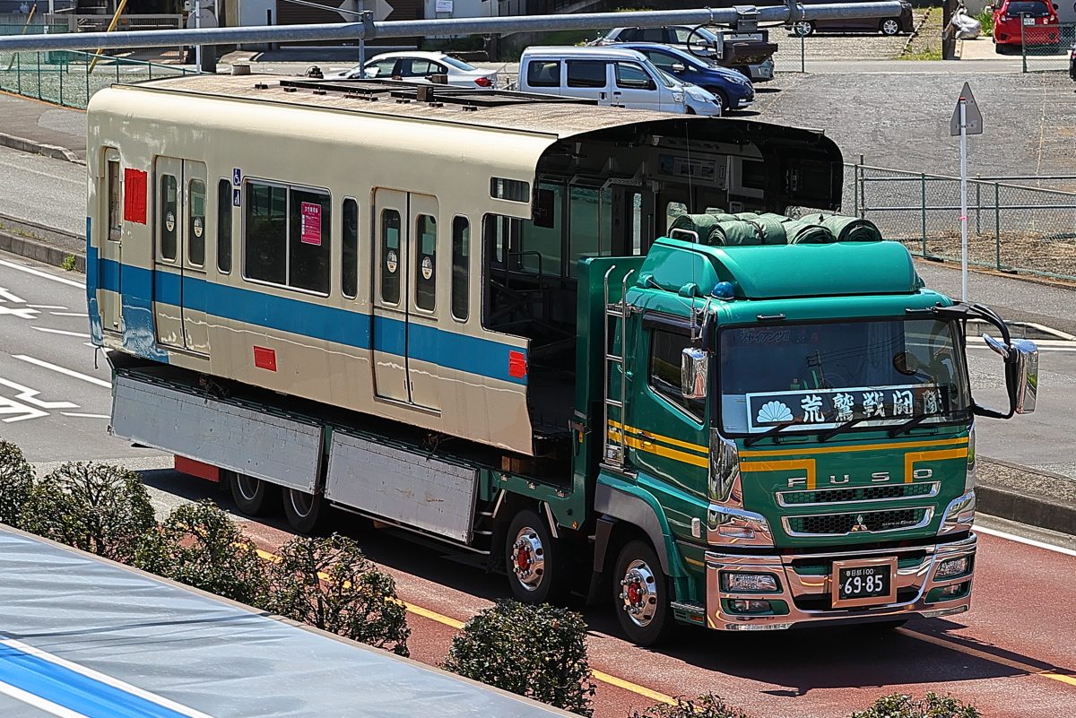 小田急8000形 64f 8564号車 廃車陸送 元橋本 支配人のたららんな日々