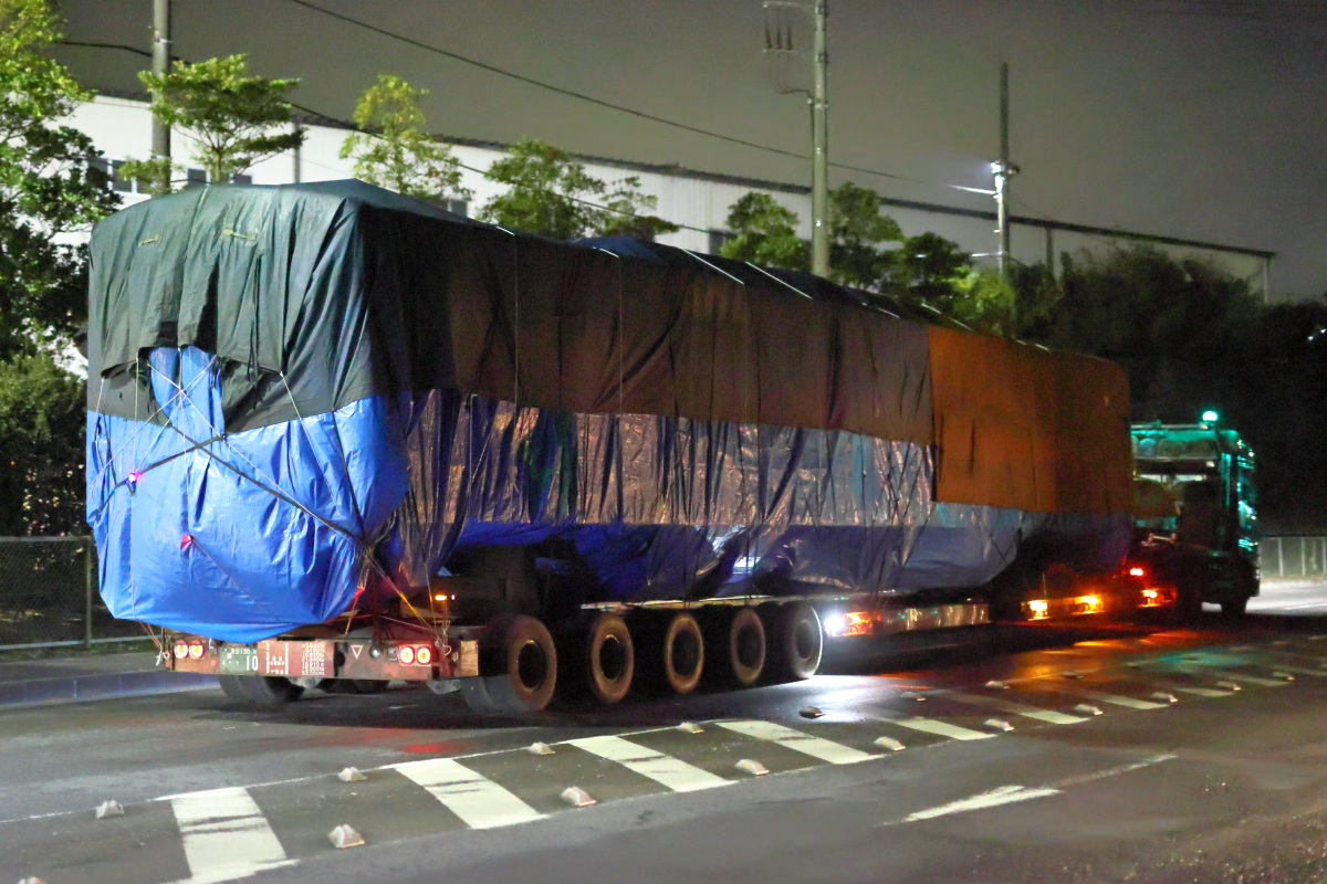鹿島臨海鉄道8000形陸送 新潟トランシス 神栖駅 支配人のたららんな日々