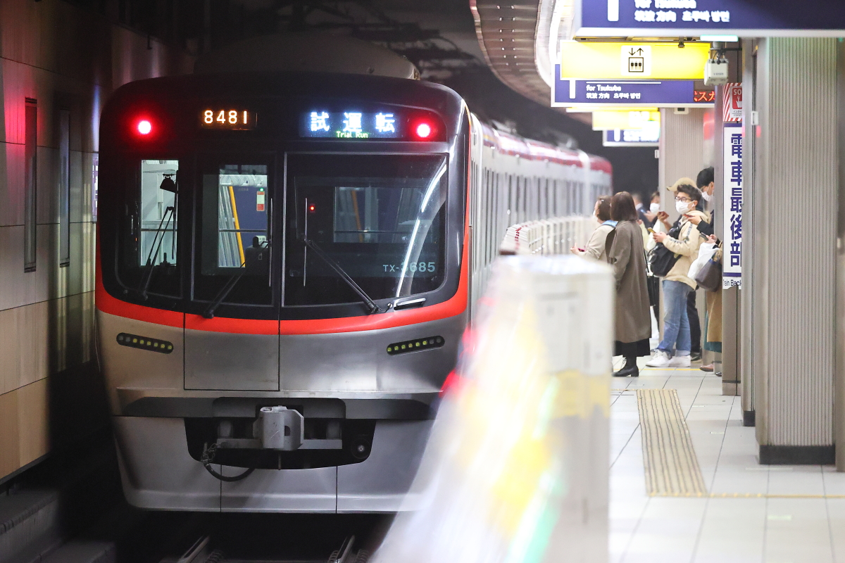 つくばｴｸｽﾌﾟﾚｽ Tx 3000系 85編成 試運転 南流山 支配人のたららんな日々