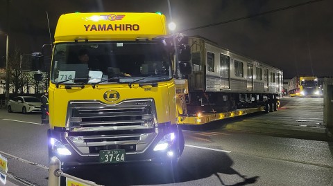大阪ﾒﾄﾛ谷町線22系 22618F 22618号車 廃車陸送@緑木検査場 : 支配人の