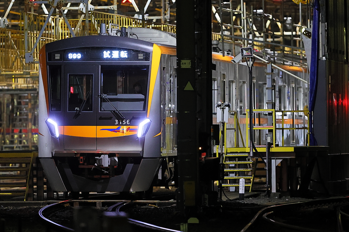京成3100形3156編成 夜間走行試験(試運転)@京成高砂 : 支配人 京成3100形3156編成 夜間走行試験(試運転)@京成高砂 : 支配人