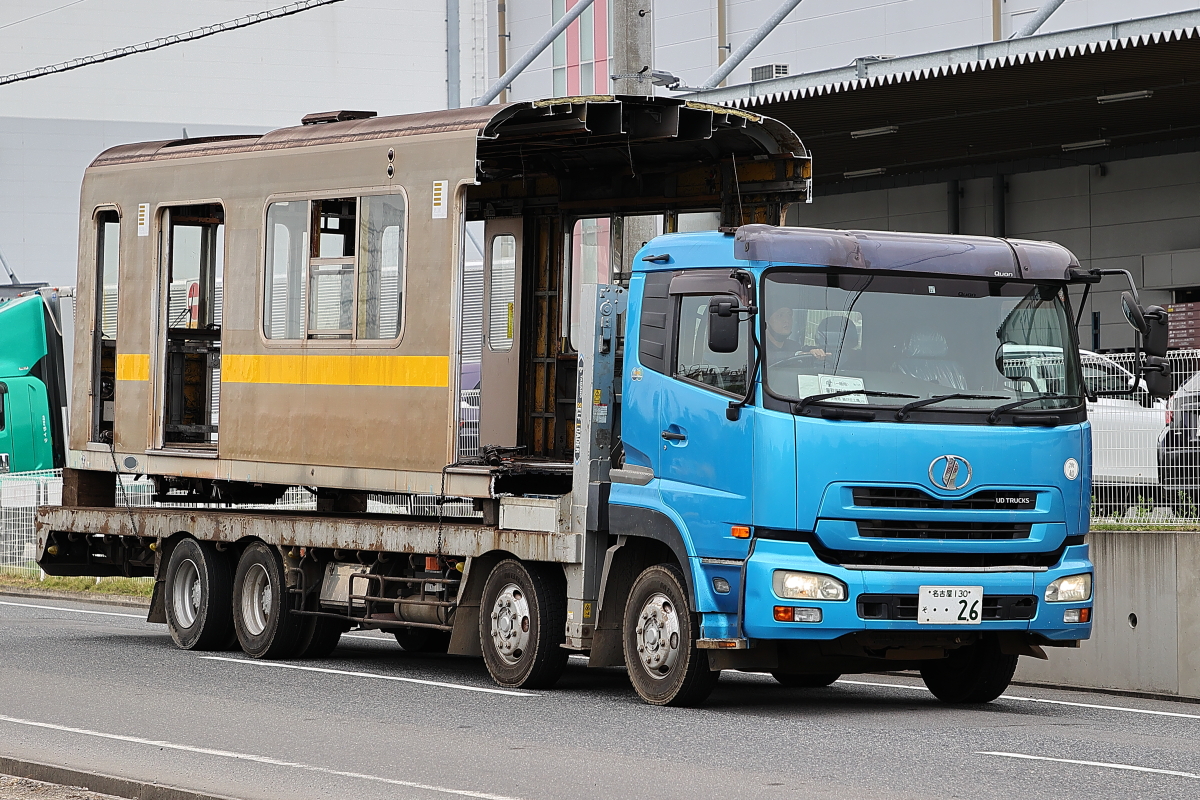 名古屋市交通局東山線5000形5114編成5114号車 廃車陸送 : 支配人
