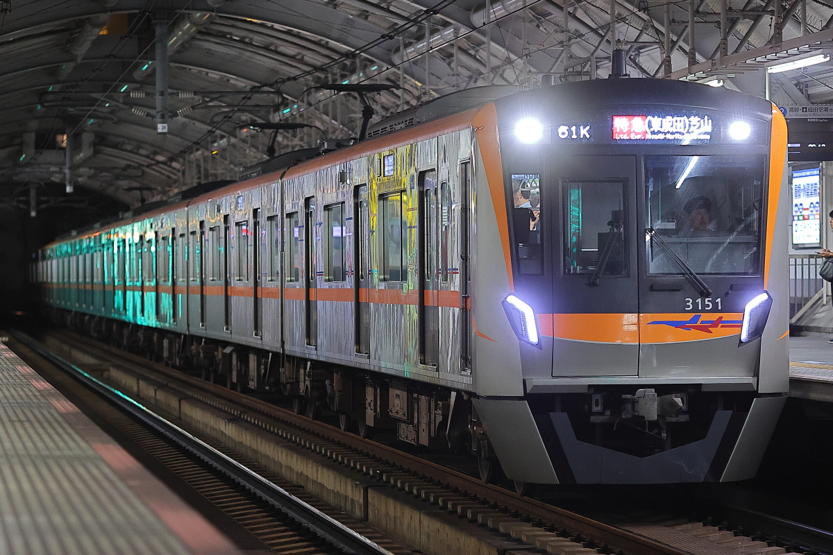 車交無しの突発代走】京成3100形3151編成 本線 A07運用 代走 ＋