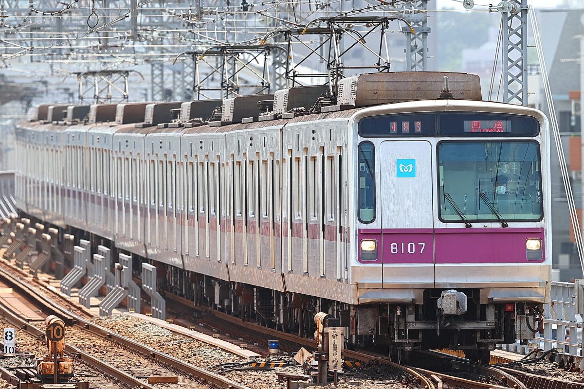 東京メトロ8000系8107F 廃車回送@二子玉川 : 支配人のたららんな