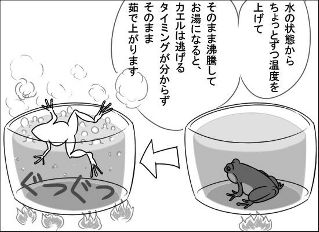 組織に起こる「ゆでガエル現象」とは - 不変に起こる変化にどのように 