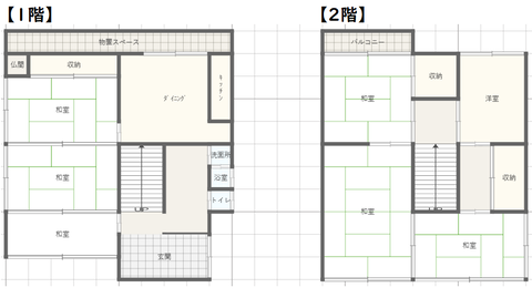 小野下ノ町　髙橋邸　間取り図
