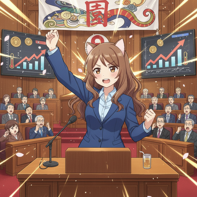 【速報】高市総理「まだデフレ!もっと物価を上げないと日本は終わる!」