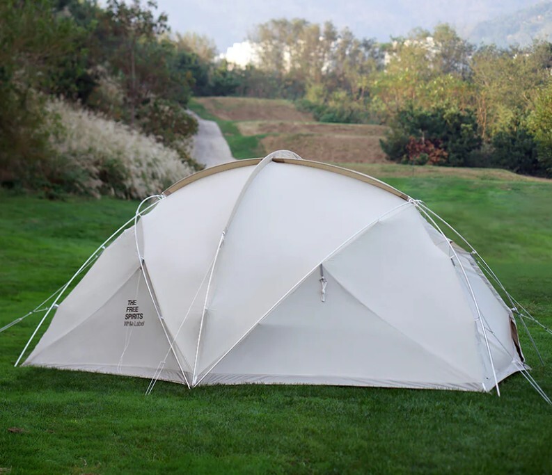 テントバカの気になるテント情報 THE FREE SPRITS SKY DOME 70D IVORY