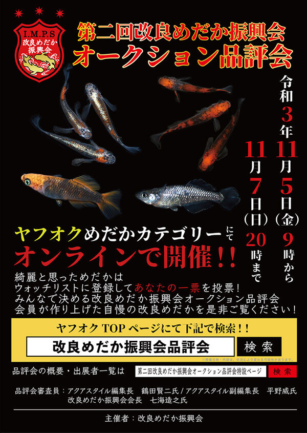 改良めだか振興会オークション品評会 温泉めだかのブログ