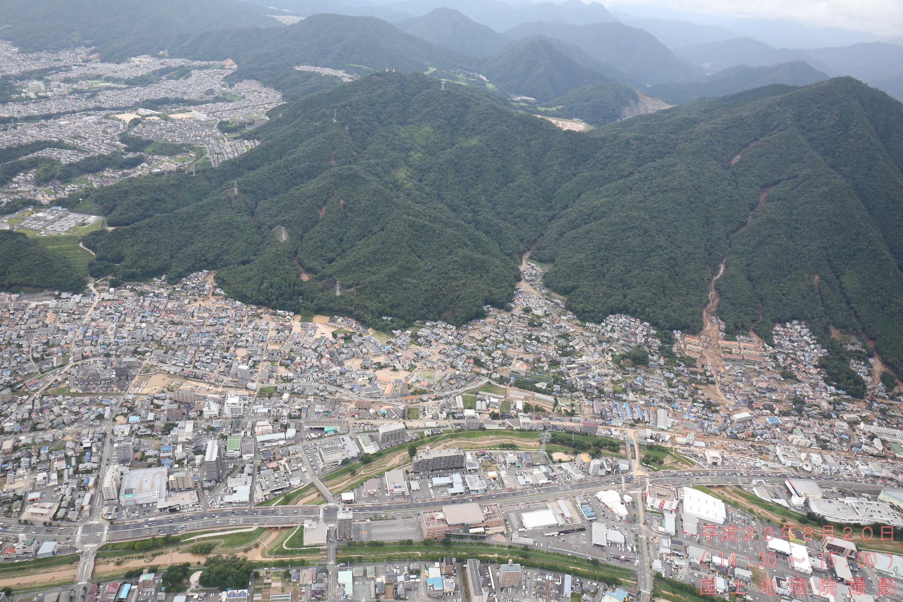 広島土砂災害航空写真 103系が好き ブログ 広島土砂災害航空写真 103系が好き ブログ