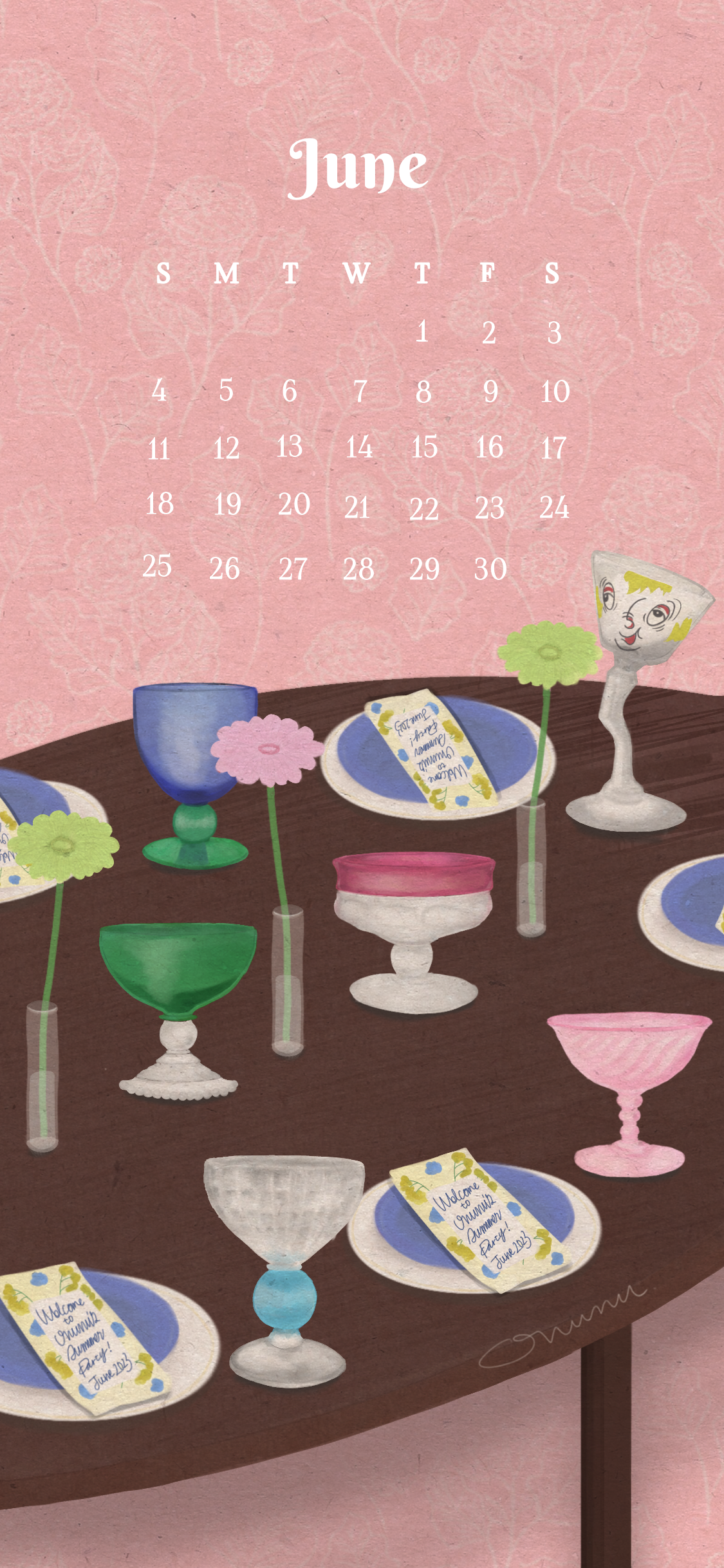 June Calendar 2023｜6月のカレンダー