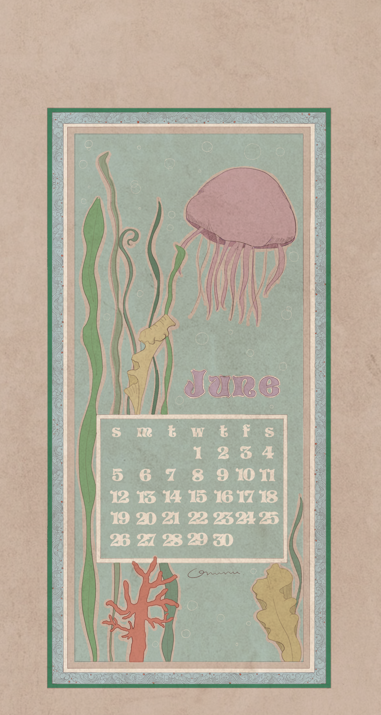 June Calendar 2022｜6月のカレンダー