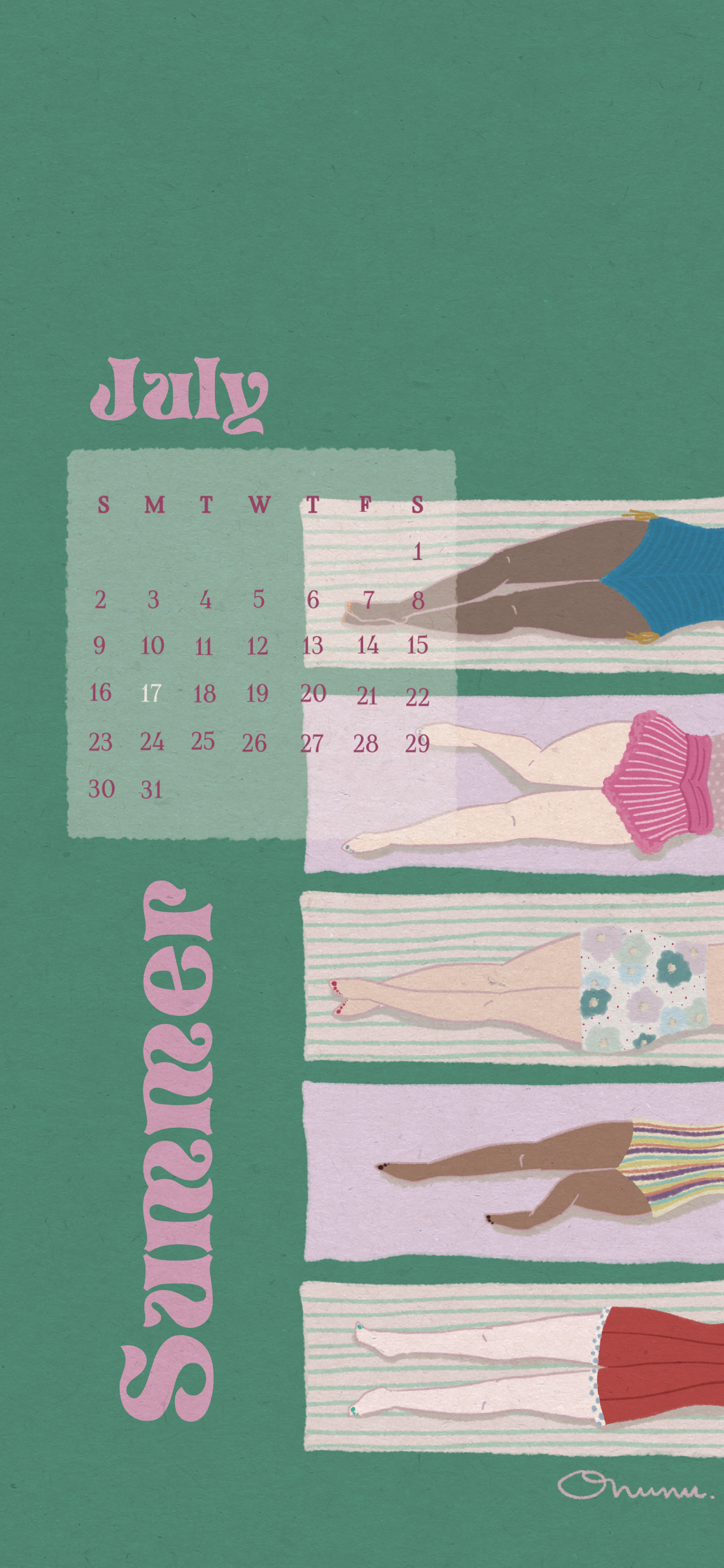 July Calendar 2023｜7月のカレンダー