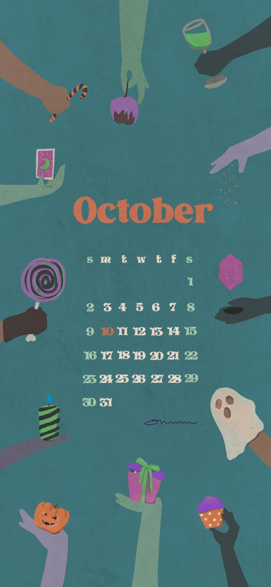 September Calendar 2022｜10月のカレンダー