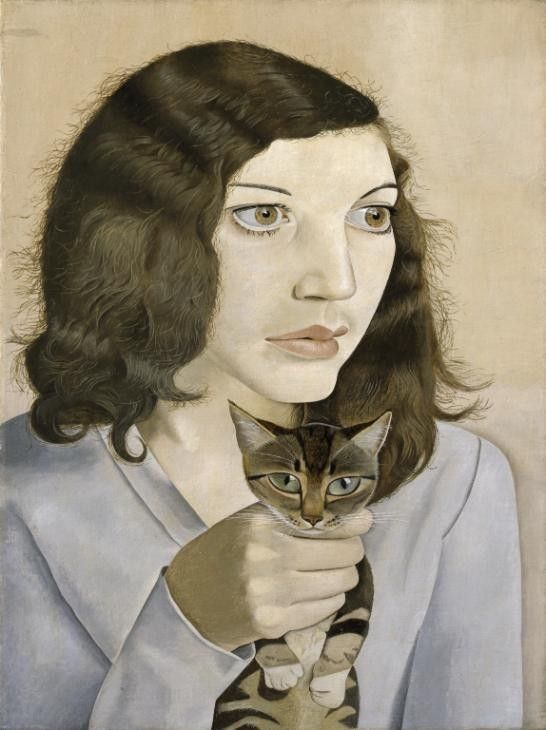 ルシアン・フロイド、女と白い犬、希少な画集より、高級新品額・額装付 ルシアン・フロイド、女と白い犬、希少な画集より、高級新品額