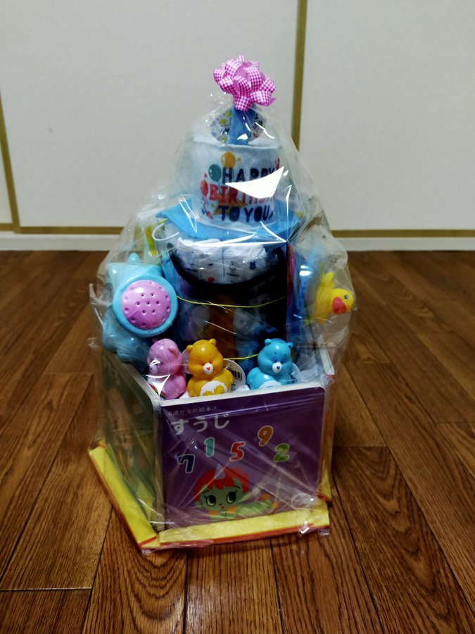 2月初めに作っていたおむつケーキ今更だけど作り方まとめ ポンコツ母さん