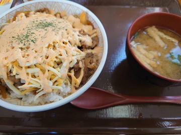 チーズ牛丼