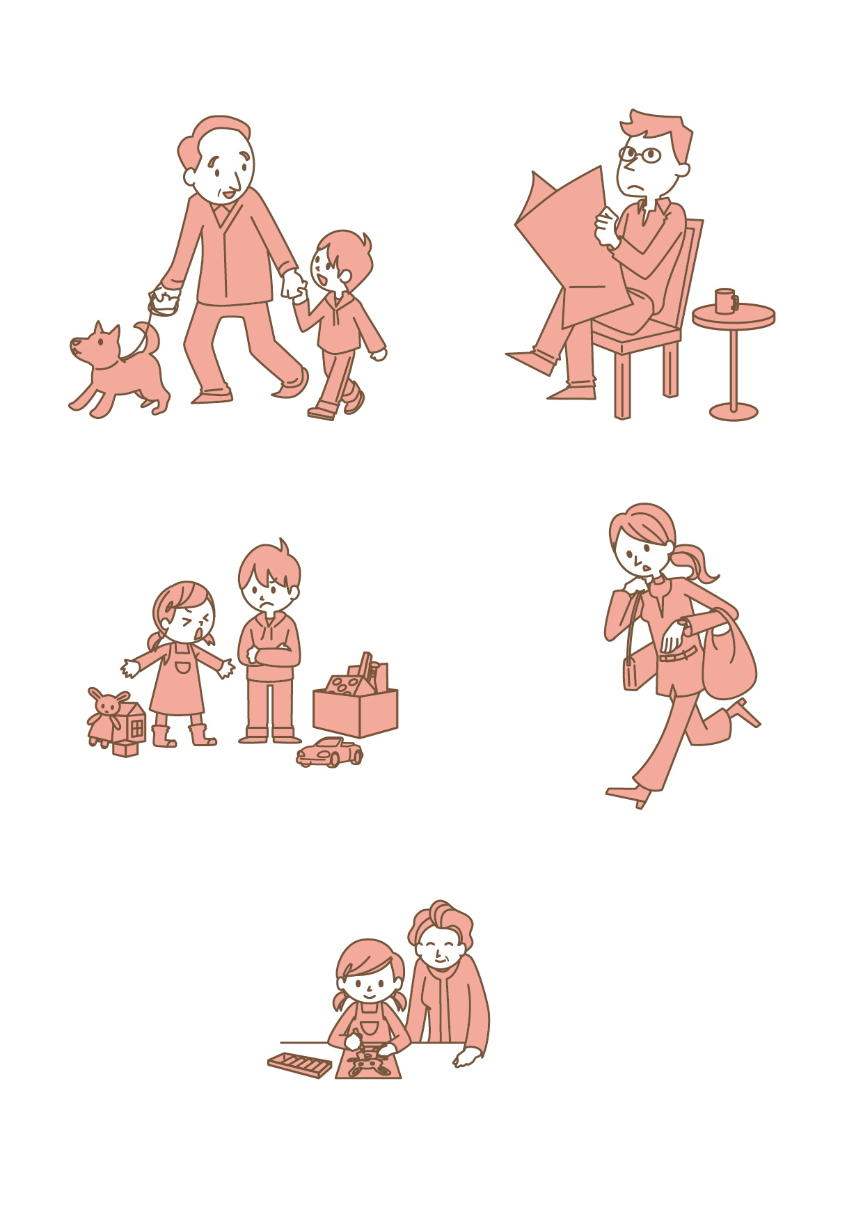 イラスト 家族のイラスト Kyoko Ooisi イラスト 家族のイラスト Kyoko Ooisi