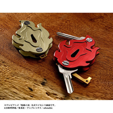 鬼滅の刃 煉獄杏寿郎キーホルダー 紅色モデル 鬼滅の刃 KeyItem 煉獄杏寿郎 紅色/金色 : 鬼滅の刃GOODS