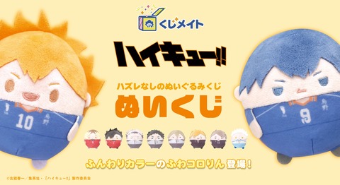 くじメイト】ハイキュー!! ぬいくじ : アニメ＆漫画 グッズ情報
