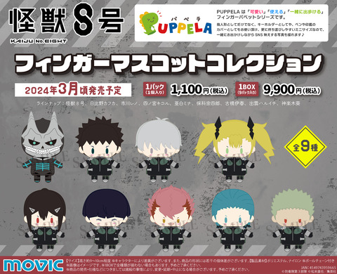 ぬカニ パペラ エイト NU:カーニバル ぬカニ パペラ フィンガーマスコットコレクション
