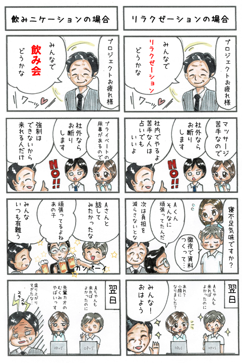 リラクゼーション＆コミュニケーション漫画