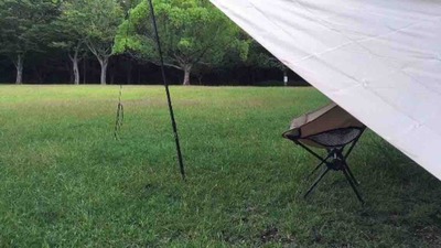 タープ張りに行こう。