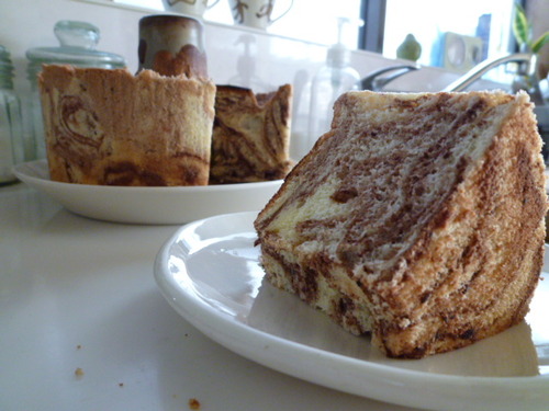 マーブルシフォンケーキ焼きました。