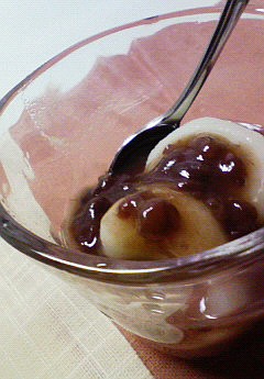 冷たいお菓子。